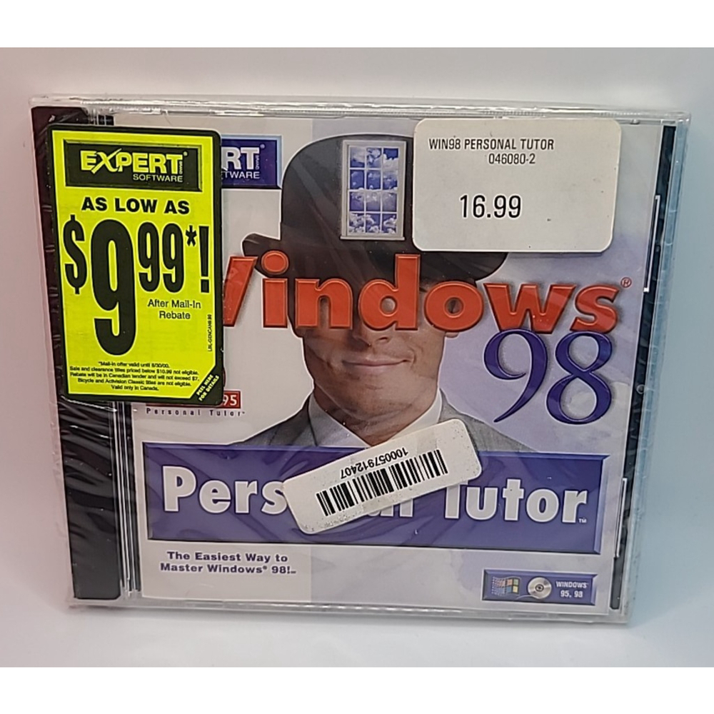 Windows 98 Personal Tutor (PC CD-ROM, 1998, Learnkey Expert Software) New Sealed